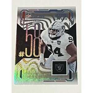 Christian Wilkins Raiders Football Card #58 Top 100